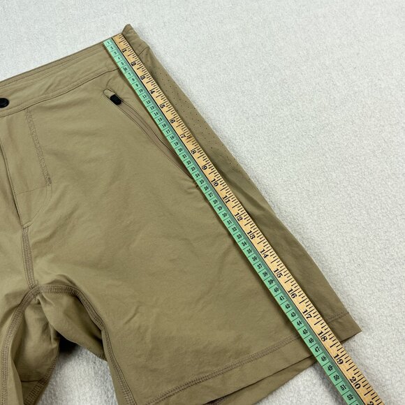 Mack Weldon Shorts Mens S Beige 8" Ins. Performance Athletic Nylon Stretch - Picture 11 of 13